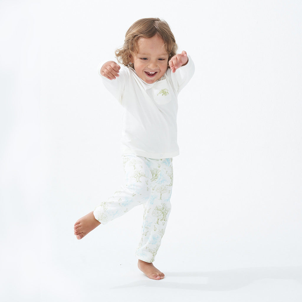 Pijama 2 piezas verde